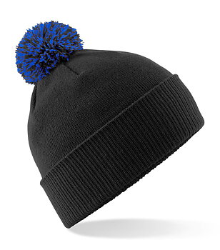 Beechfield Snowstar Beanie – mjuk vintermössa med tvåtonad tofs