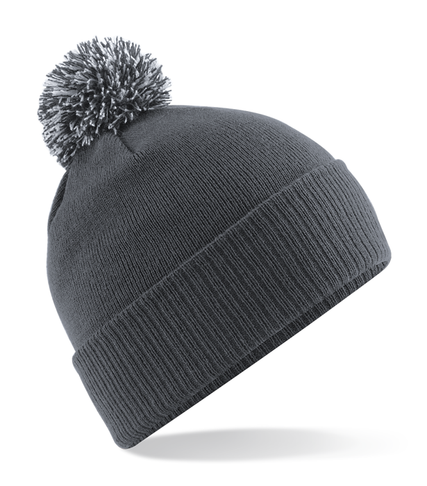 Beechfield Snowstar Beanie – mjuk vintermössa med tvåtonad tofs - 20