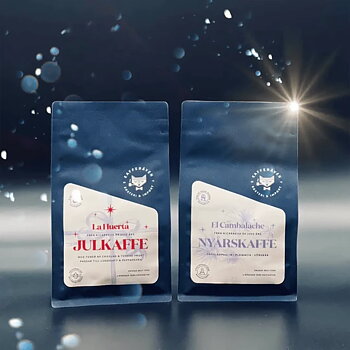 Kafferäven - Jul & Nyårskaffe 2025 - Ljusrostade hela kaffebönor -2x250g
