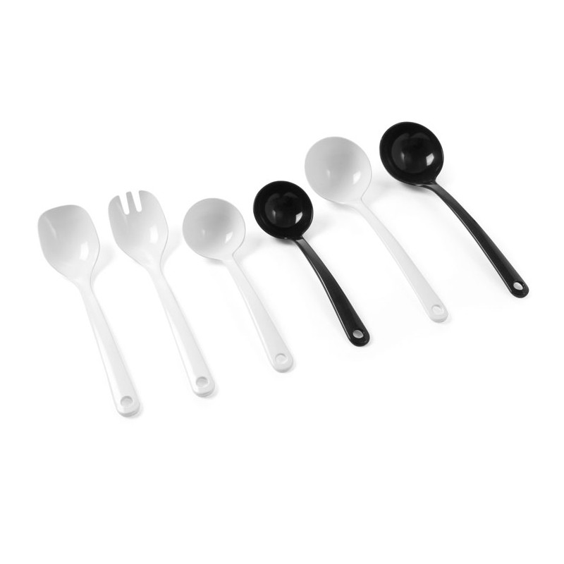 Sauce scoop ivory white SAN plastic 0.03 L, length 180 mm - 3