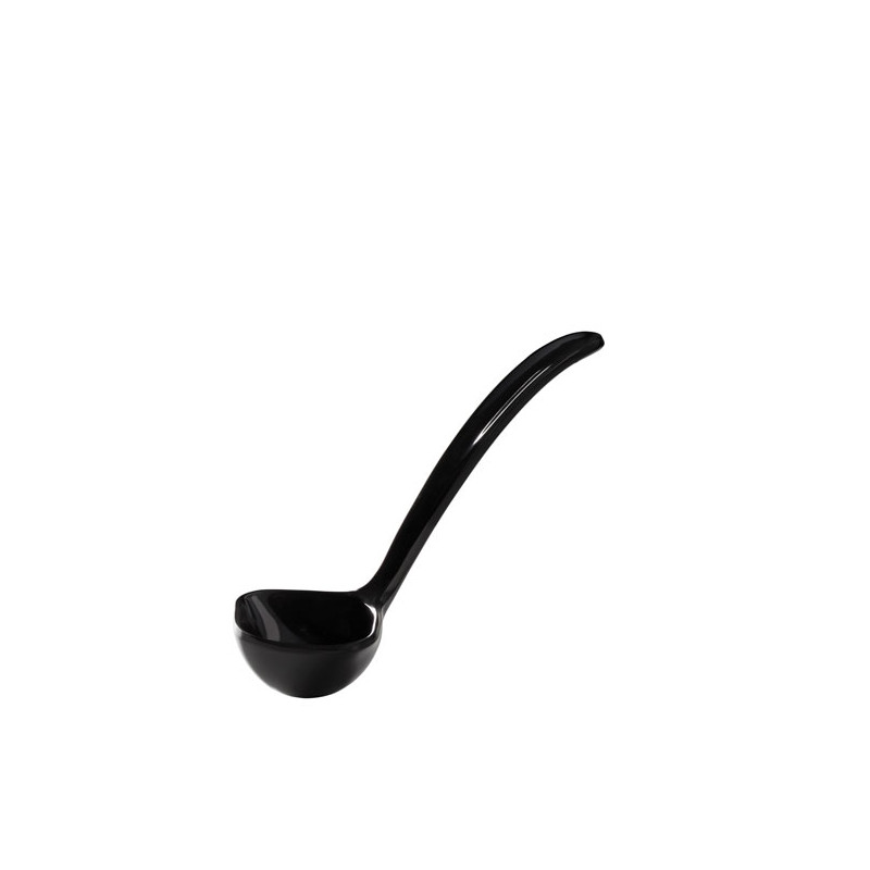 Sauce scoop Black SAN plastic 0.03 L, length 180 mm