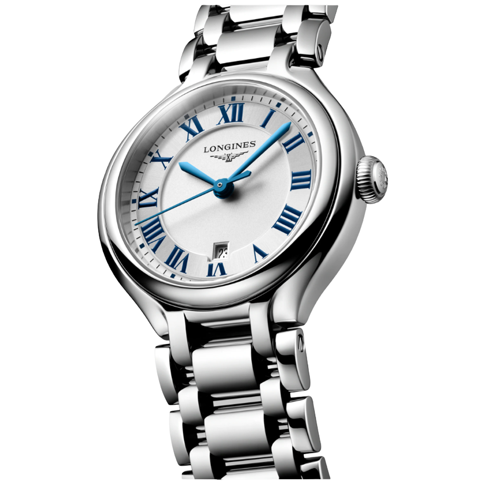 L8.142.4.71.6 Longines Primaluna 30 vit med romerksa siffror