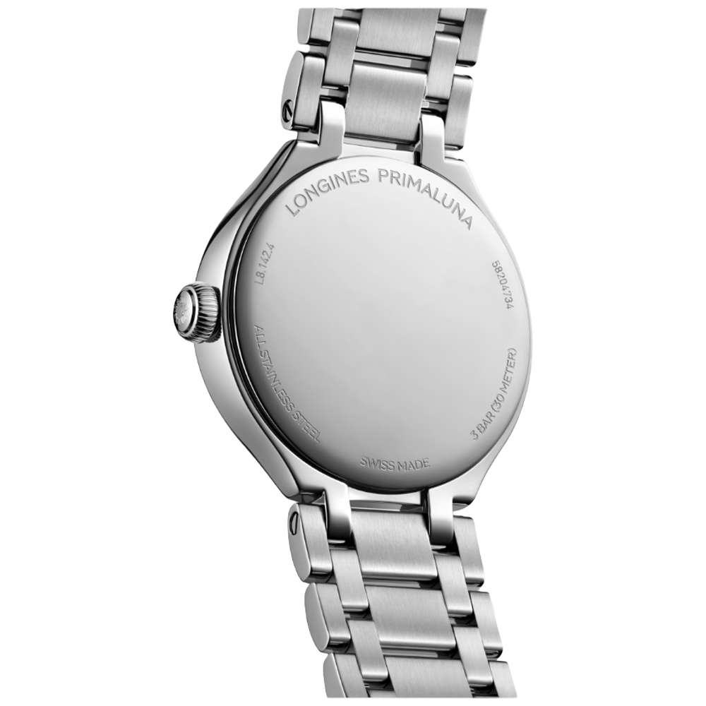 L8.142.4.87.6 Longines Primaluna 30 pärlemor med diamant index