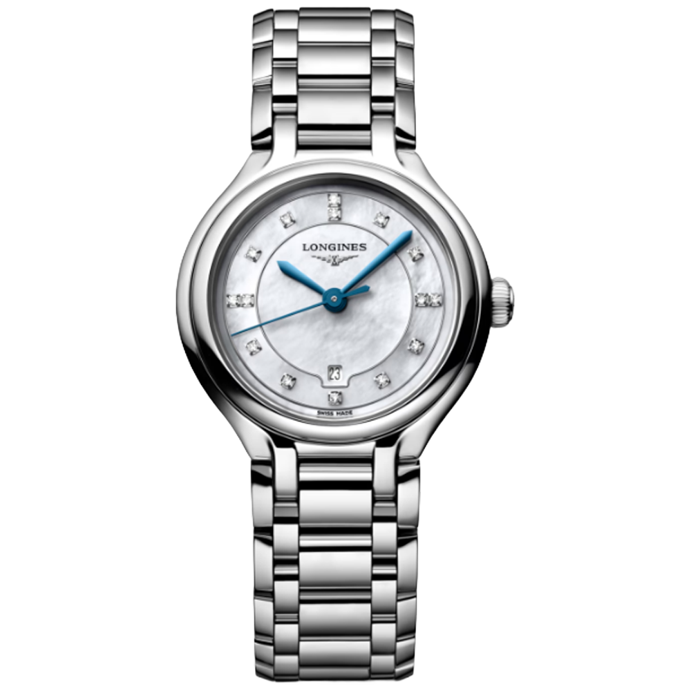 L8.142.4.87.6 Longines Primaluna 30 pärlemor med diamant index