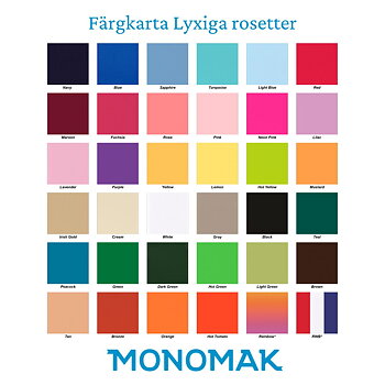 Farbkarte Luxus-Rosetten