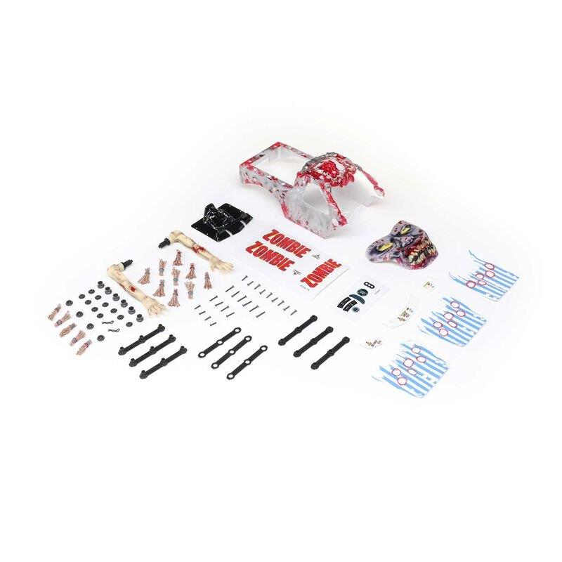 LOSI Body Set, Painted, Zombie: Mini LMT