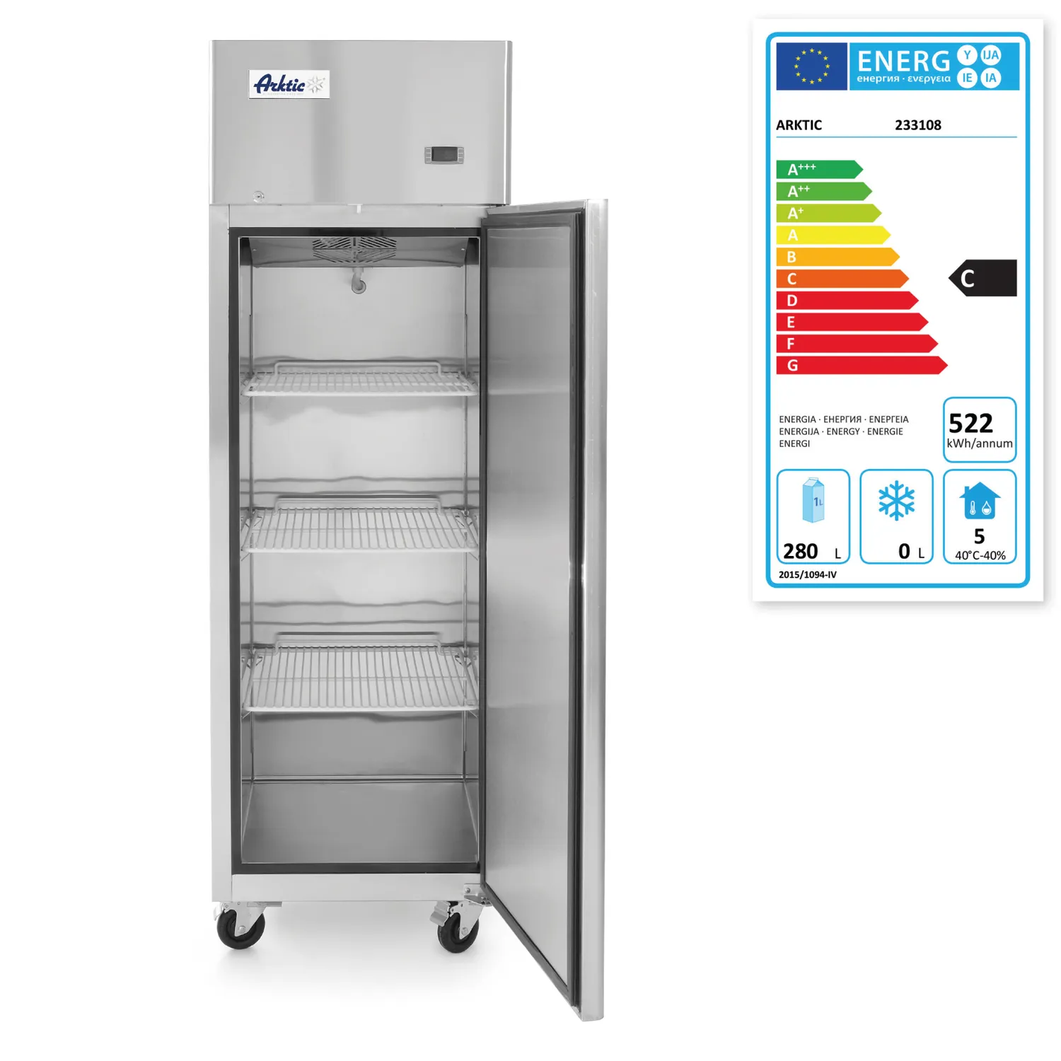 Kylskåp Profi Line 410L - 2
