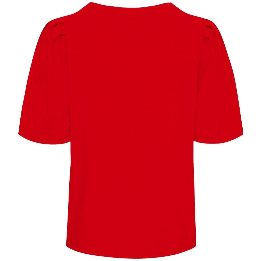 Tinni V-Neck T-Shirt - Fresh Red - Isay