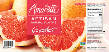 Grapefruit, Amoretti Artisan, 226 g