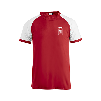 Raglan T-shirt med tryck