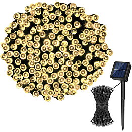 LED Ljusslinga Soldriven - 12 meter 100 LED lampor