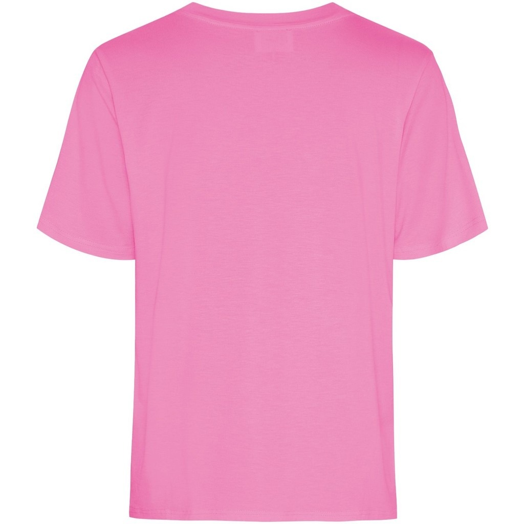 Gritt V-Neck T-Shirt - Hot Pink - Isay