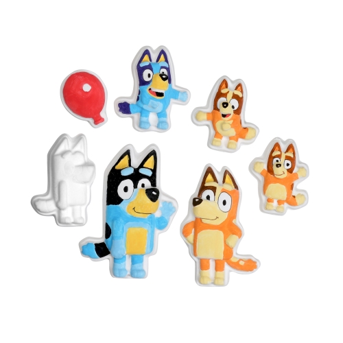 Bluey gipsfigurer
