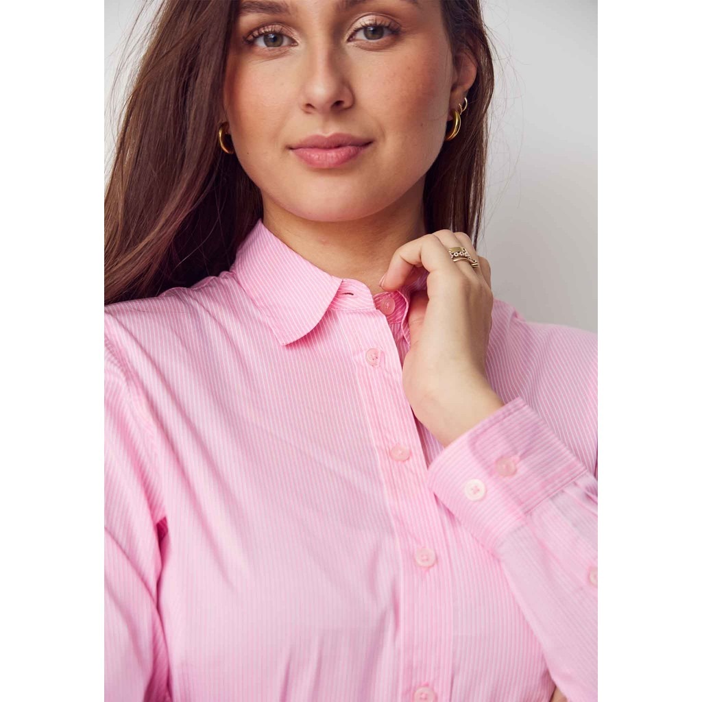 Bellis Striped Shirt - Light Rose Stripe - Isay - 3