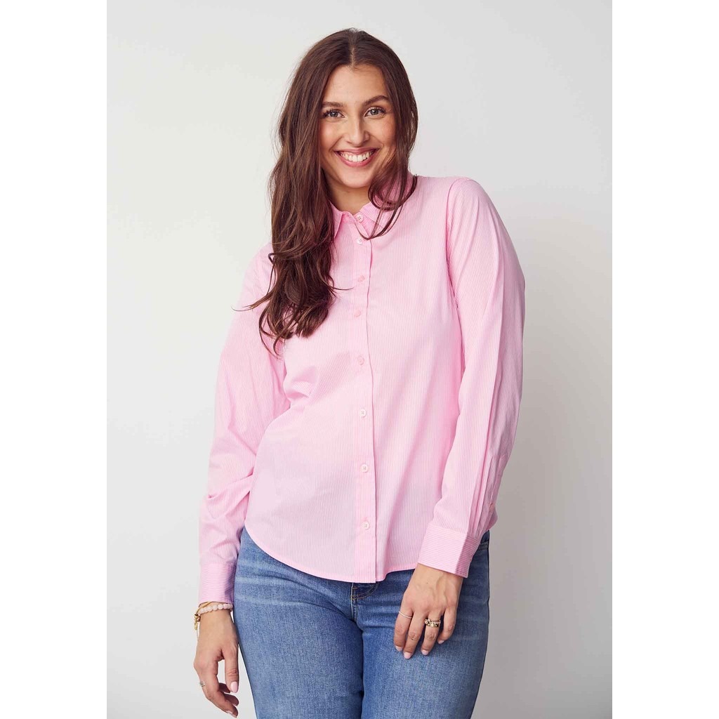 Bellis Striped Shirt - Light Rose Stripe - Isay
