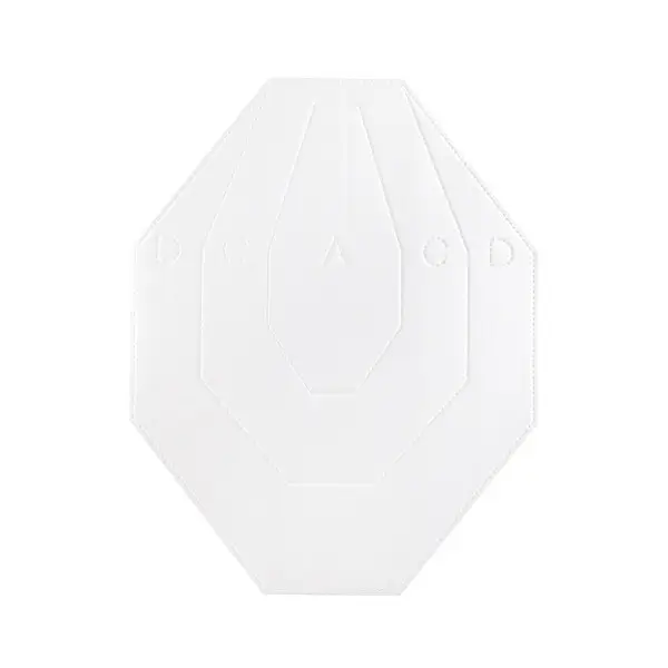 Eemann Tech IPSC Target 100pcs - White / Red 2