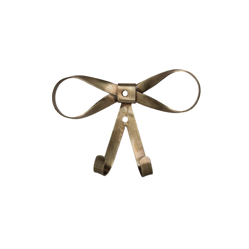 Wall hook Rosette Antique Brass - 13.5x9.5x3 cm - 2