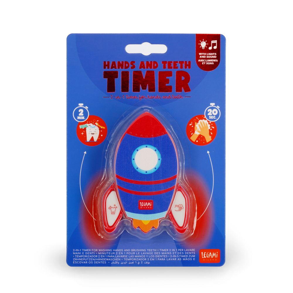 Hands and teeth timer, 2-in-1, Space