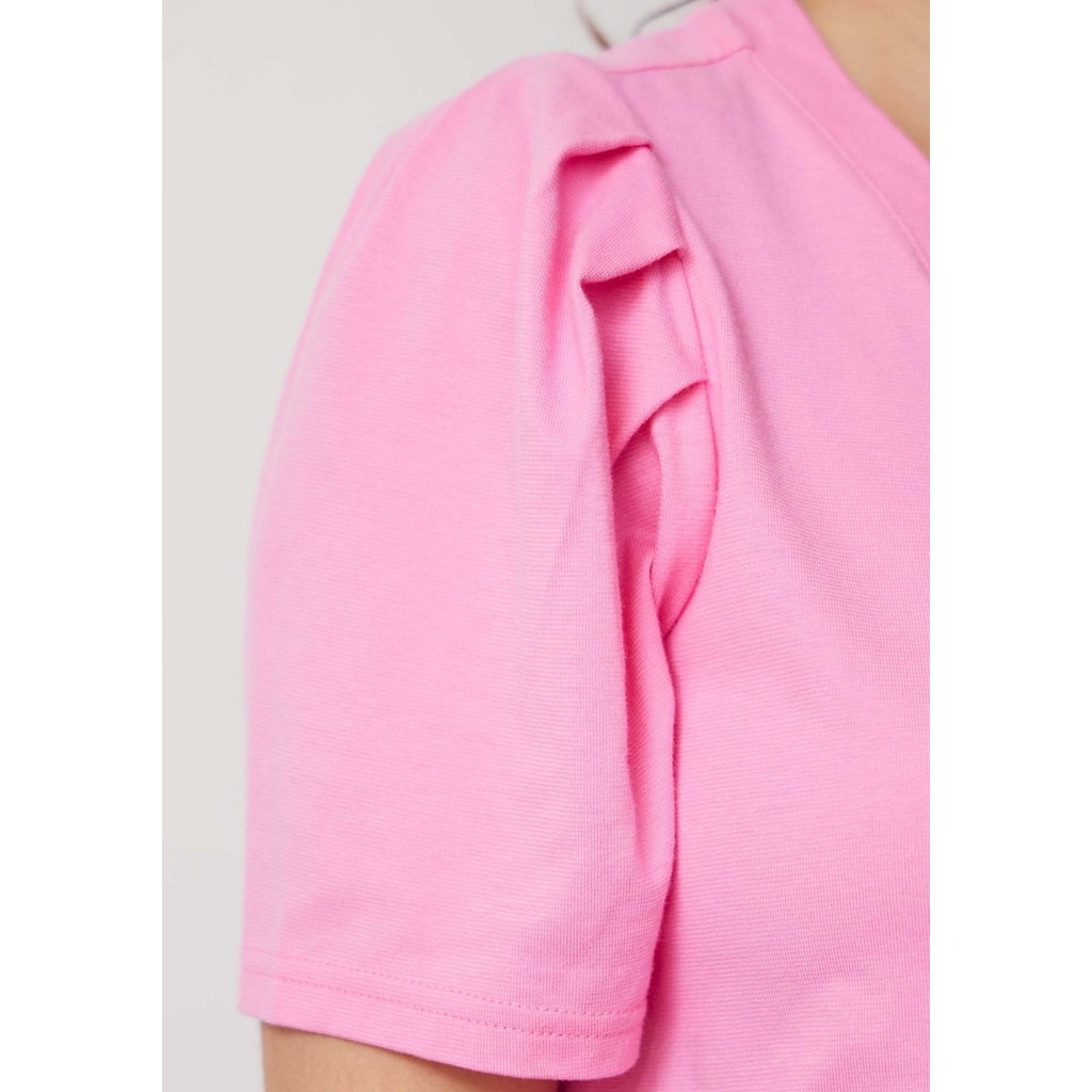 Tinni V-Neck T-Shirt - Hot Pink - Isay - 3