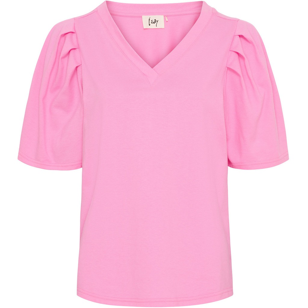 Tinni V-Neck T-Shirt - Hot Pink - Isay
