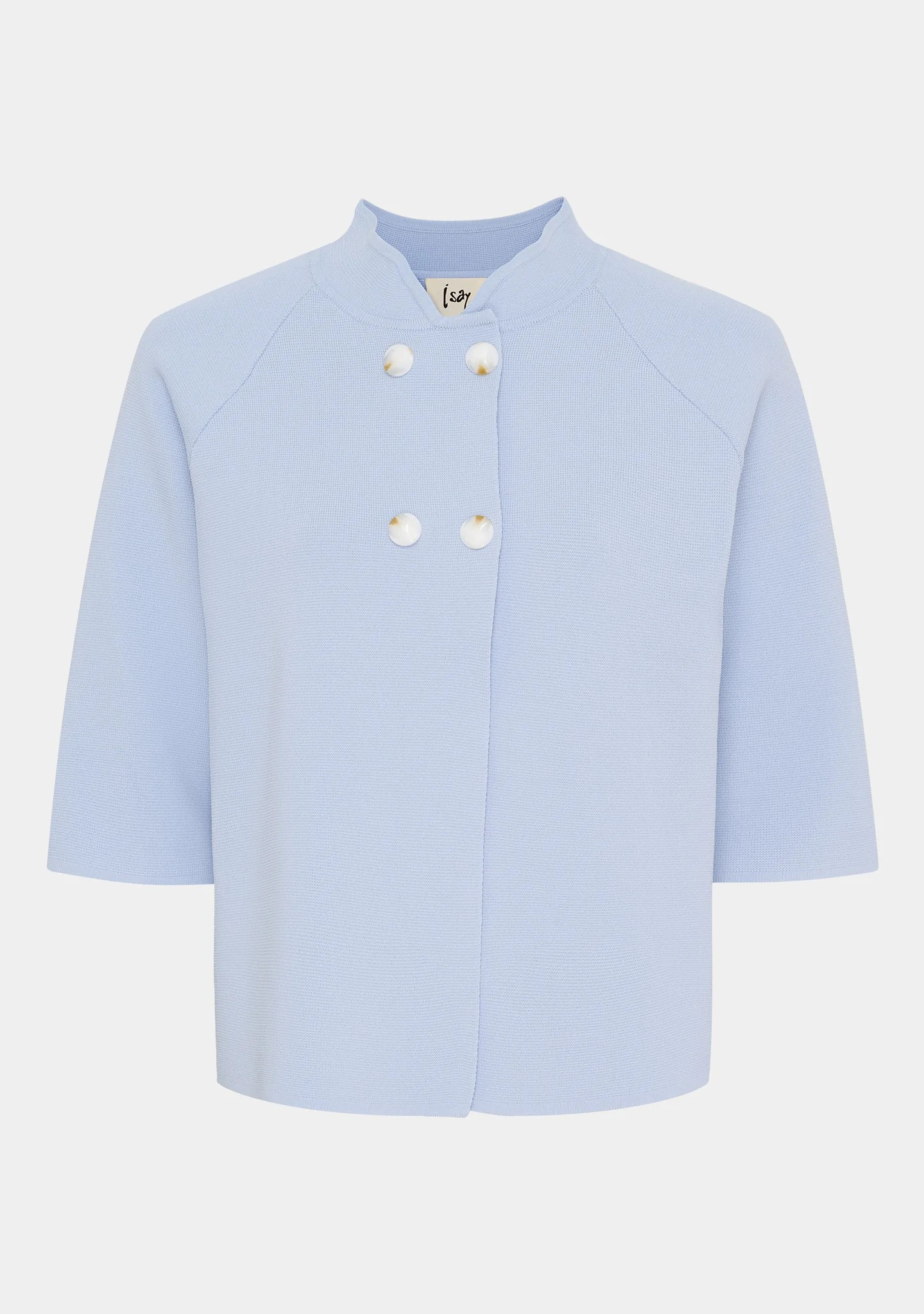 Jena Poncho Blouse - Light Blue - Isay - 4