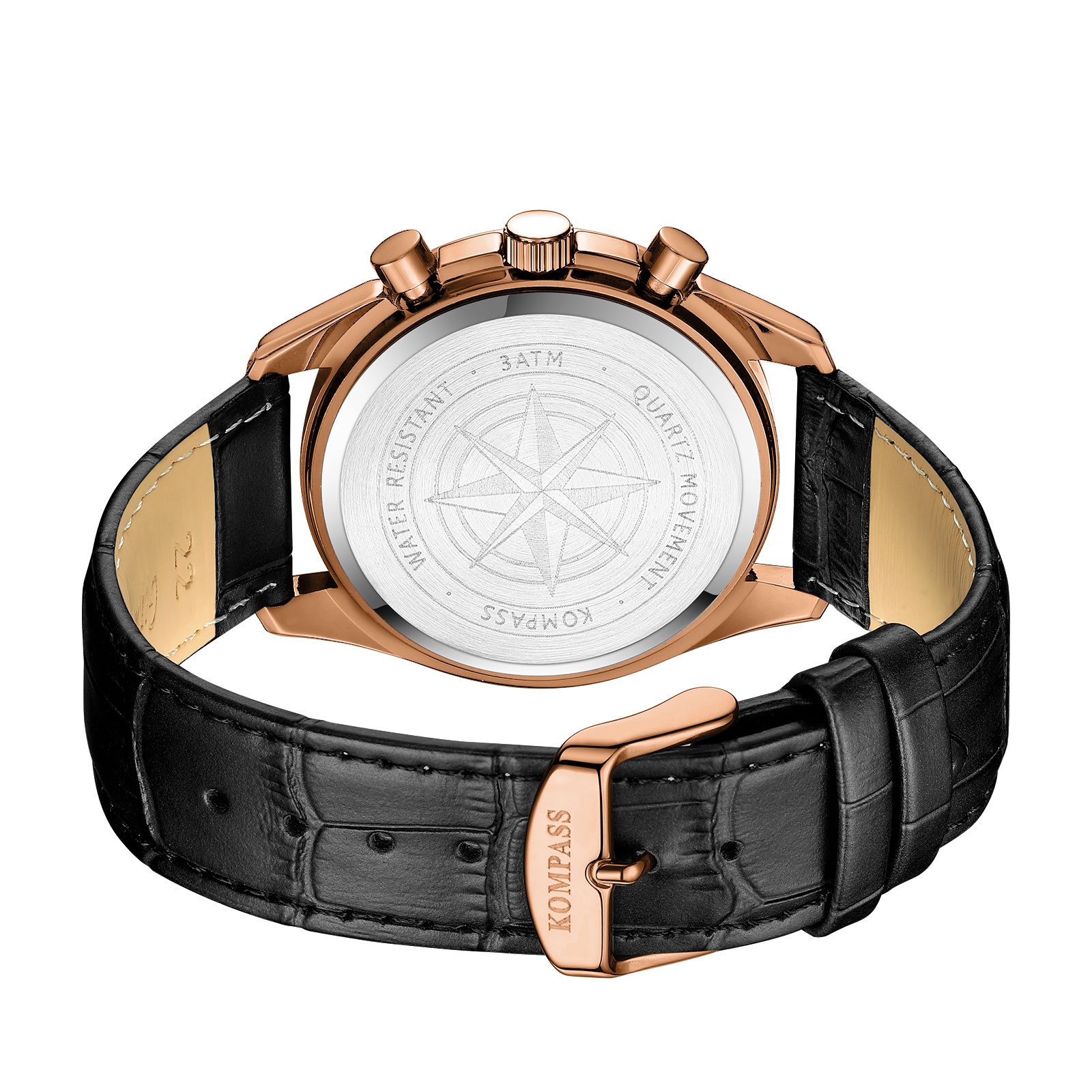 Kompass Day-Night Master Chronograph Rose Gold Black - 4