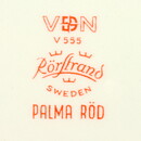 Coffee Cup with Orange Flower Decor from Rörstrand 9,5 cm (Palma Röd 1960s)   [Sample Images]
