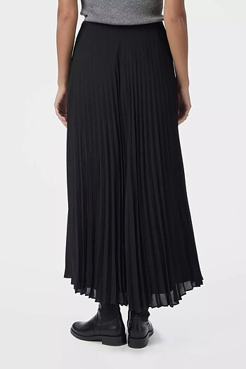 Neo Noir &nbsp;- Boni Simple Plisse Skirt Black