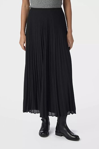 Neo Noir &nbsp;- Boni Simple Plisse Skirt Black