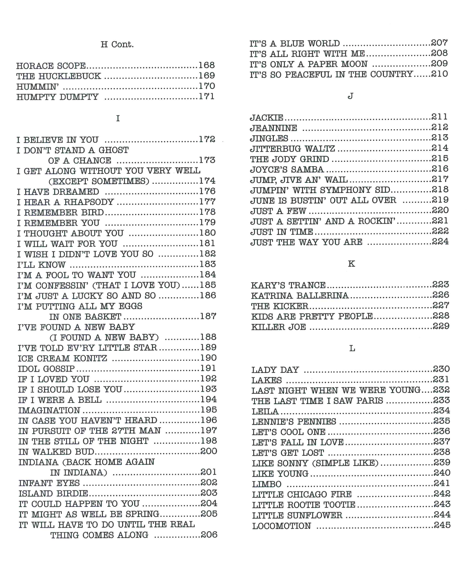 The Real Book - Volume 2, bass klav  - 4