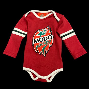 Baby Body långärmad - Röd