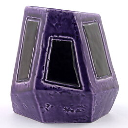 Vilhelm Bjerke-Petersen (Fasett 1951) Purple Modern Vase 13 cm
