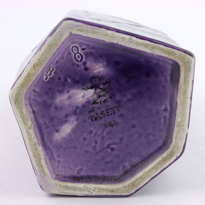 Vilhelm Bjerke-Petersen (Fasett 1951) Purple Modern Vase 27 cm