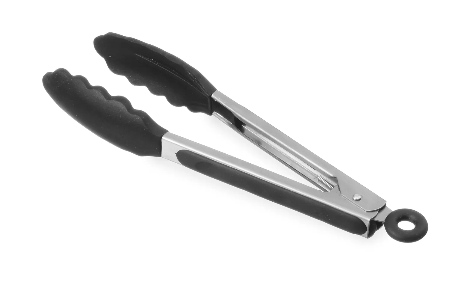 Serving tong with silicone - 2