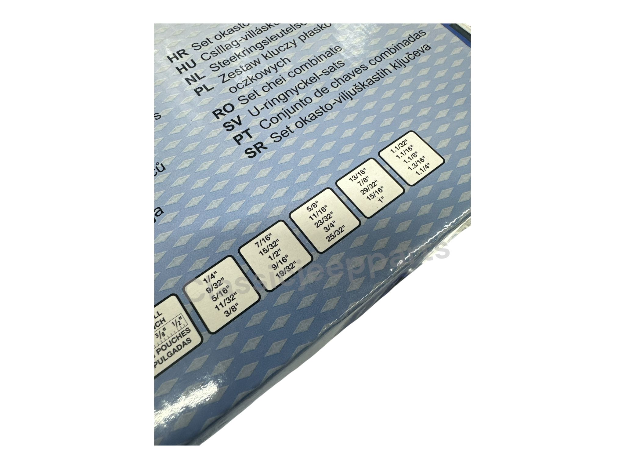 Combination spanner set, Inch sizes - 2