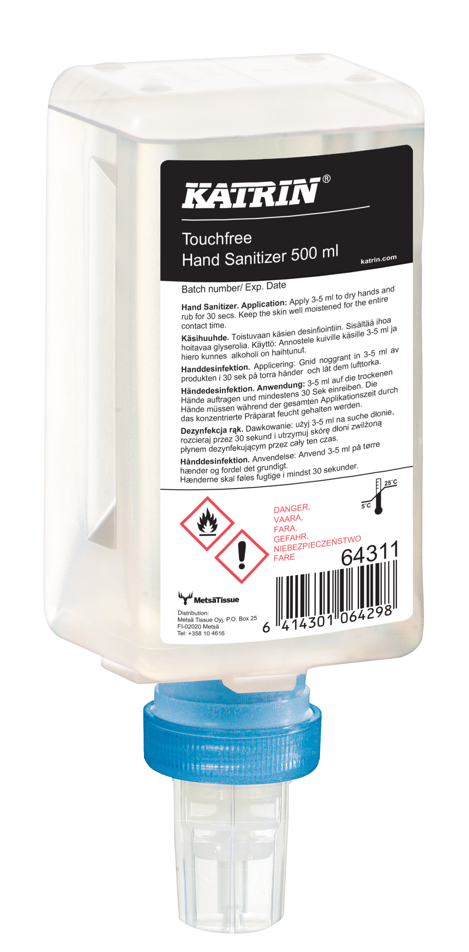 Katrin Handdesinfektion Touchfree 500 ml