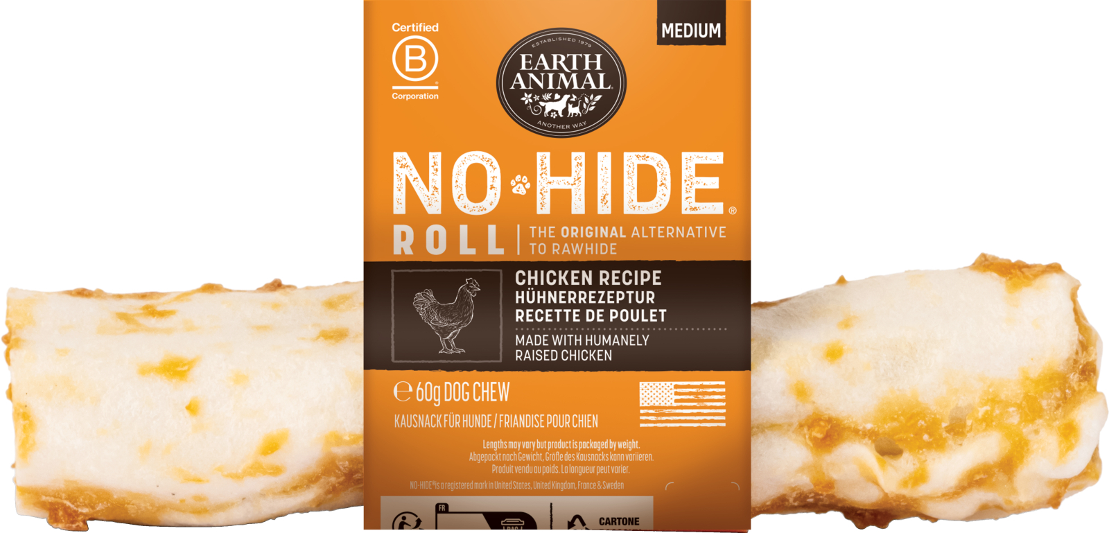 Earth Animal No-Hide Chew Bone - Chicken - 2