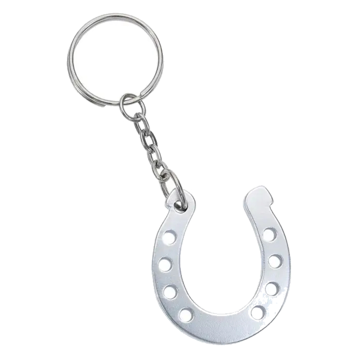 Key Ring AWST Intl Horseshoe Silver