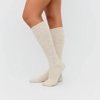 Melerte støttestrømper i bomull for dame – 20–30 mmHg