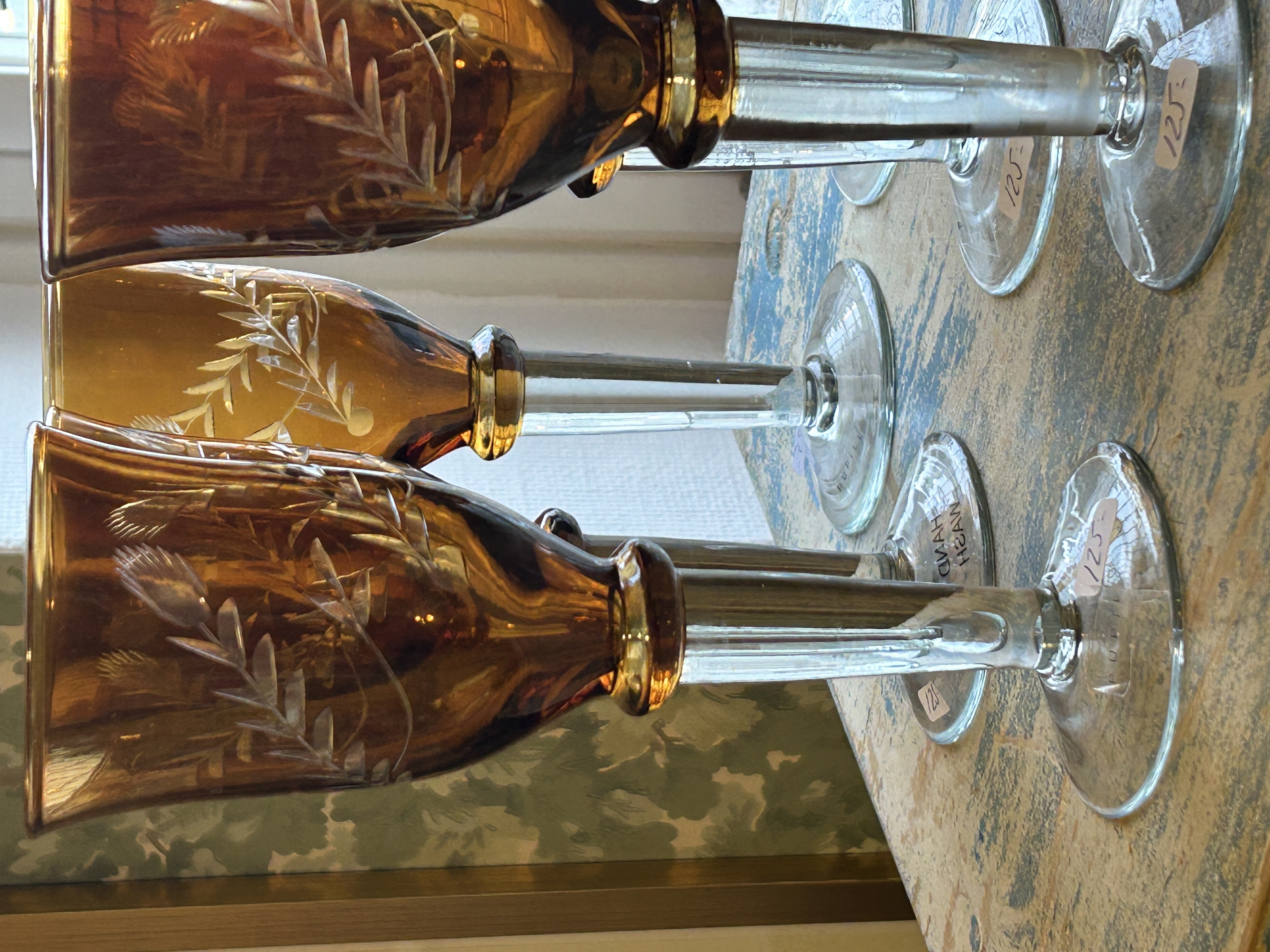 Glas Florens Amber