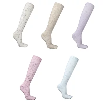 Melerte støttestrømper i bomull for dame 5-pakning – 20–30 mmHg