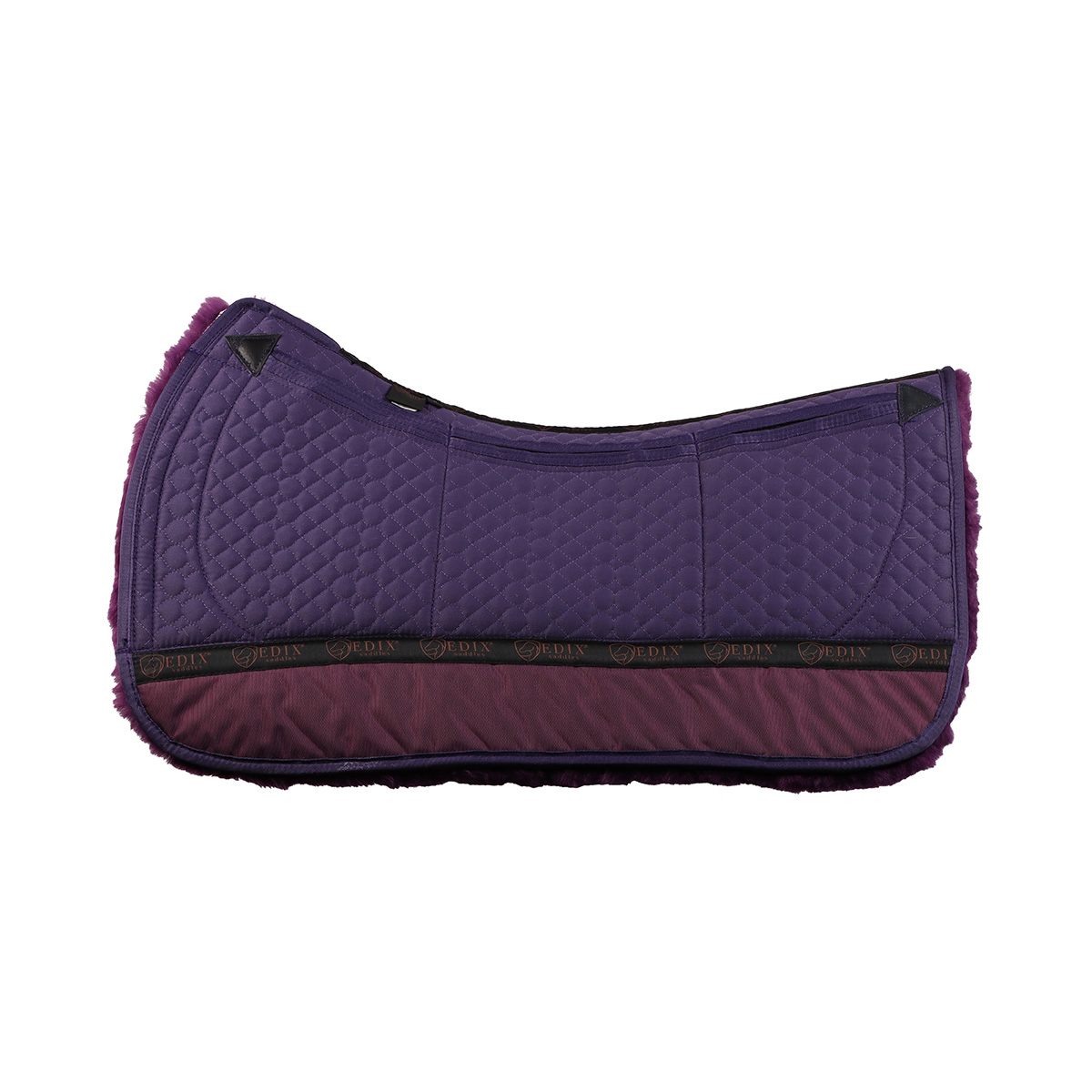 EDIX® Westernpad Premium, äkta Merinoull (inkl. 8 st ilägg), lila