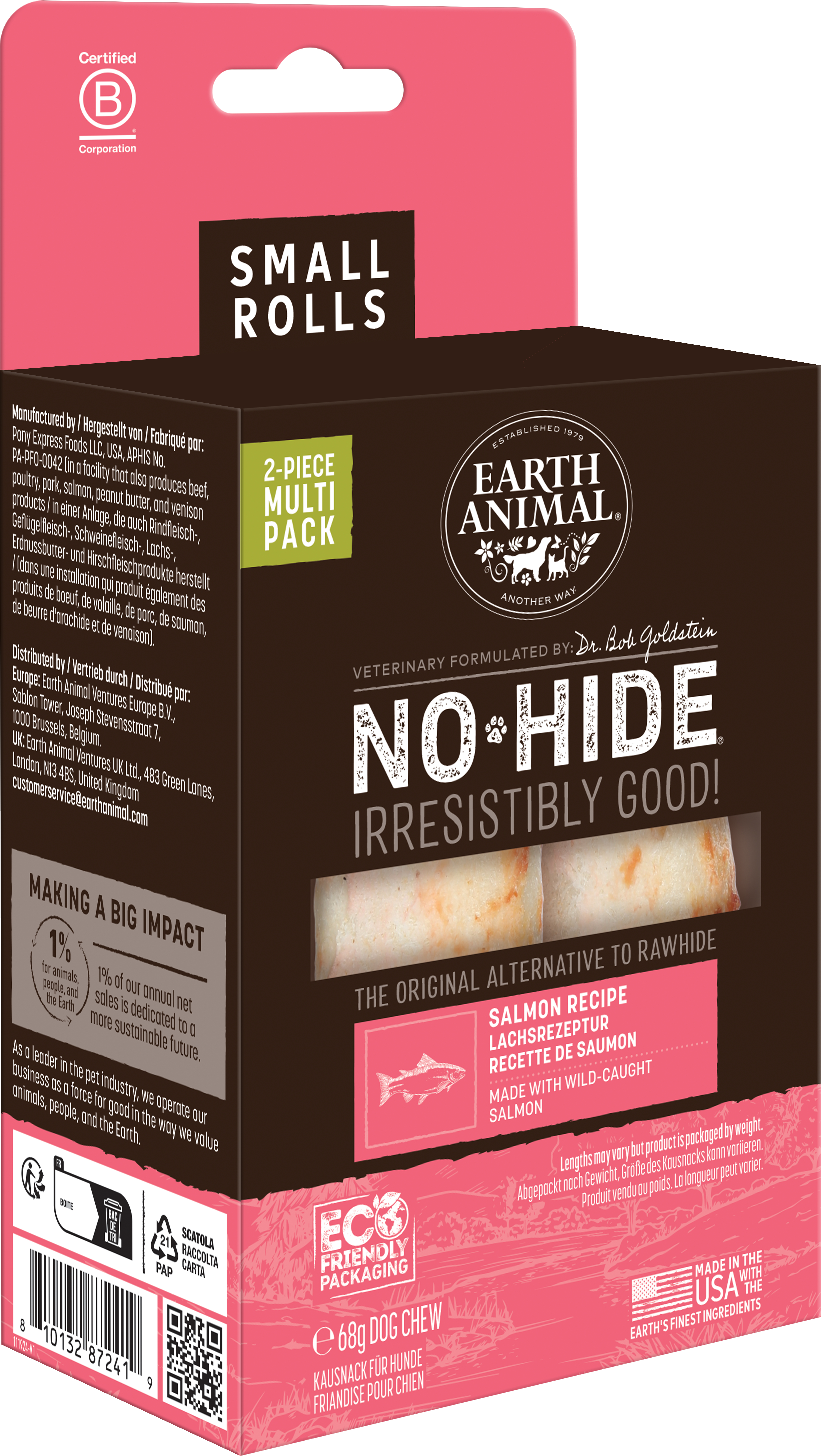 Earth Animal No-Hide Tuggben 2-Pack - Lax (S)