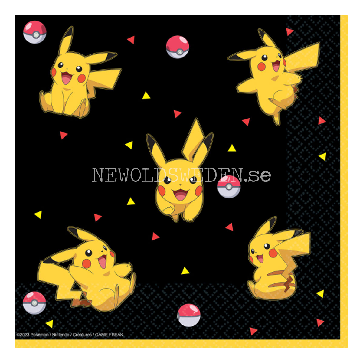 POKEMON Pikachu Servetter 33x33 cm - 16-pack - FSC - 89