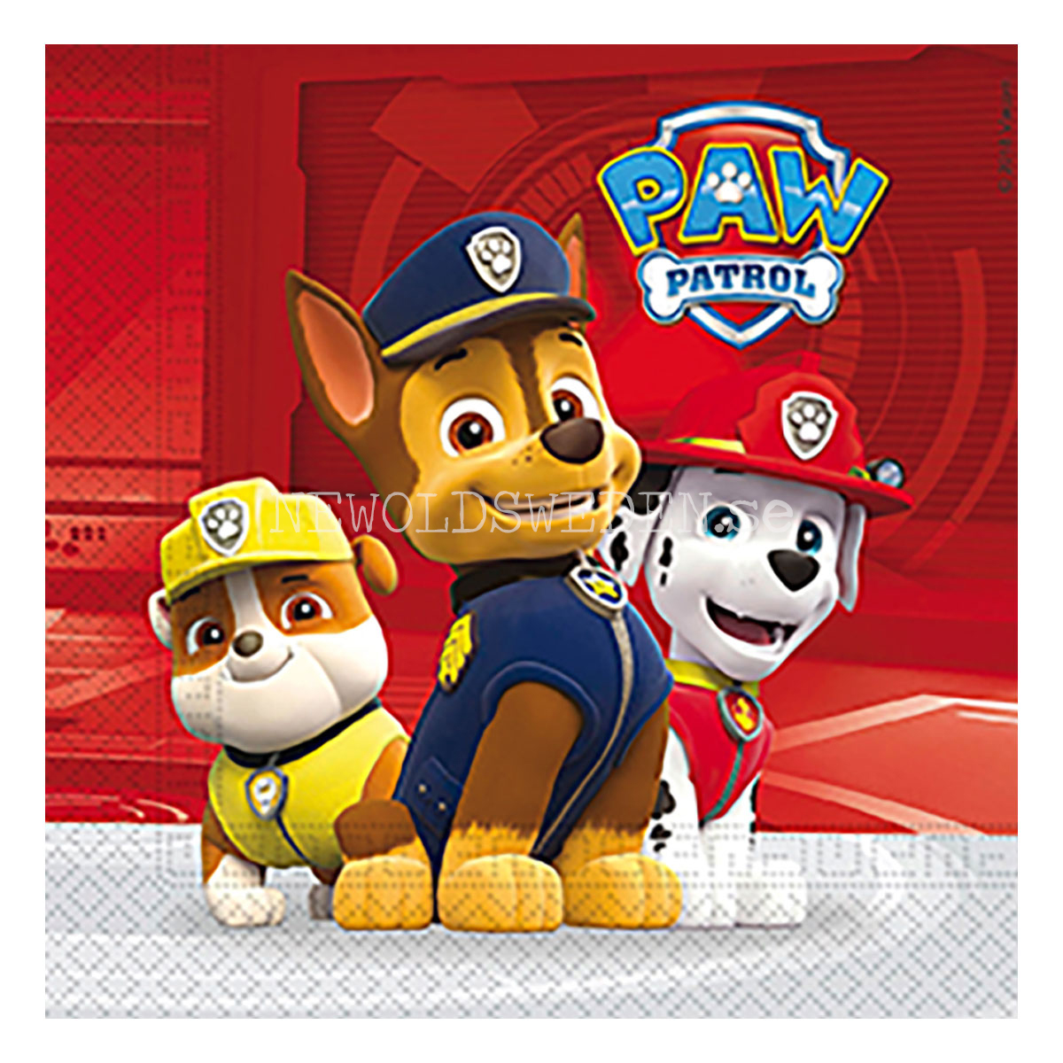 PAW PATROL Servetter 33x33 cm - 20-pack - FSC - 89