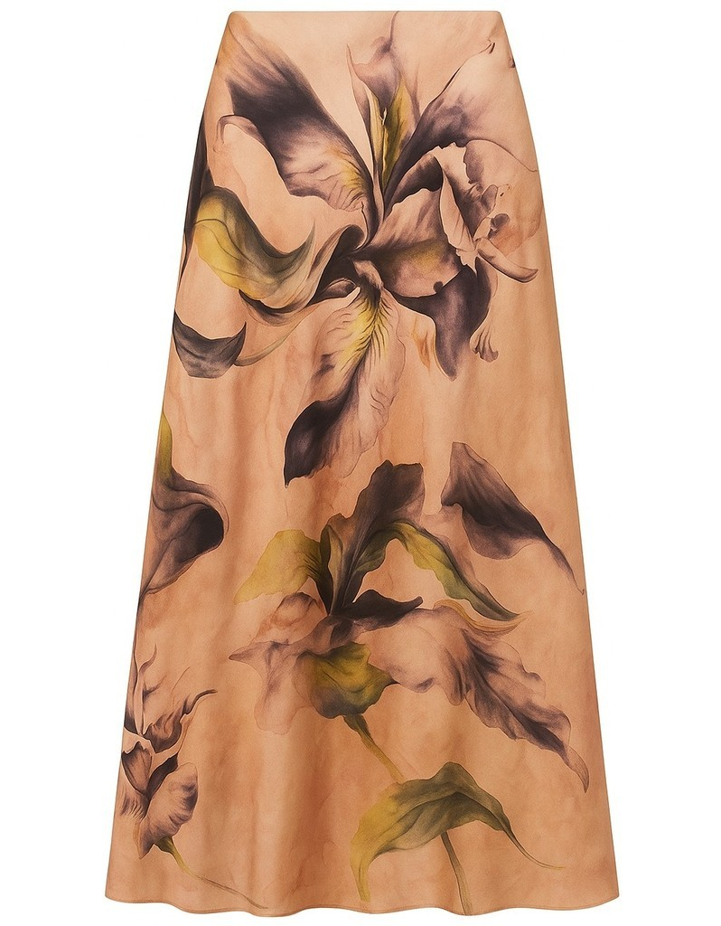 Georgina Skirt - Sand Leaf - 2-Biz - 4