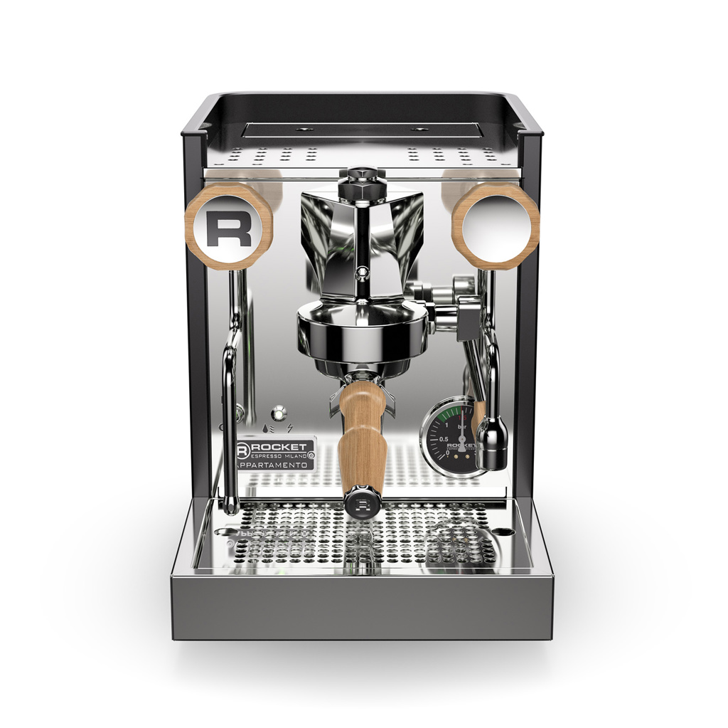 Rocket Espresso Milano - Appartamento  TCA - Svart/Trä - Espressomaskin