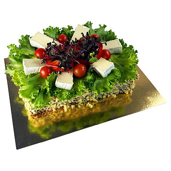 Smörgåstårta Brie & Soltorkade tomater