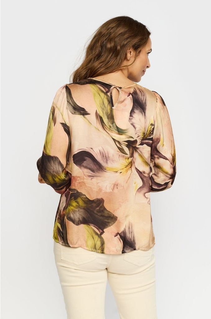 Malia Blouse - Sand Leaf - 2-Biz