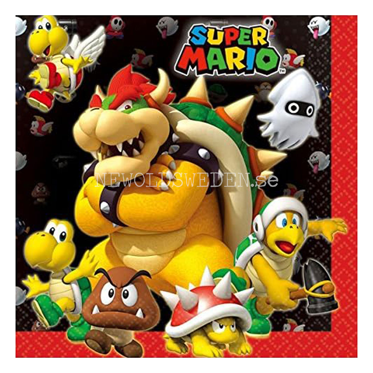SUPER MARIO Servetter 33x33 cm - 20-pack - FSC - 89